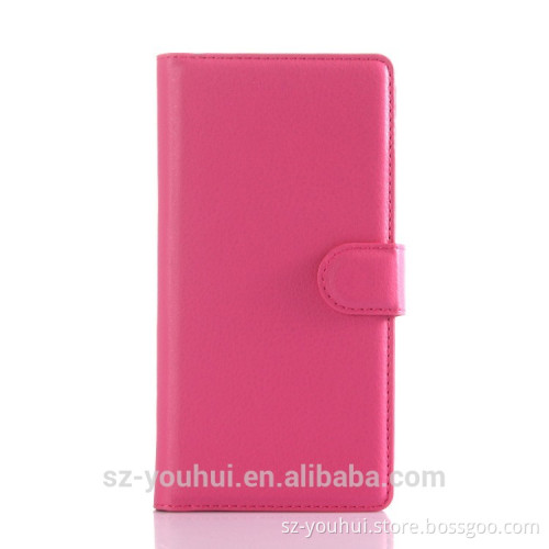 New Fashion Design flip PU leather case for Sony Xperia Z5